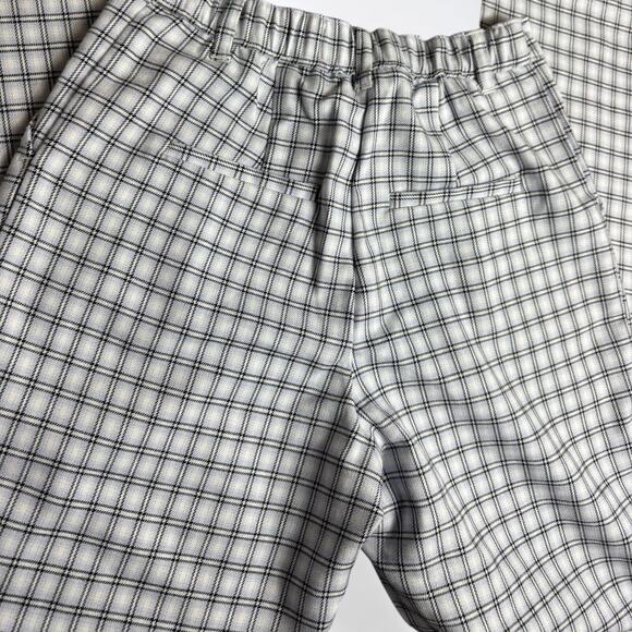Hollister Ultra High Rise Plaid Blue Dad Pants Brand New - Picture 7 of 7